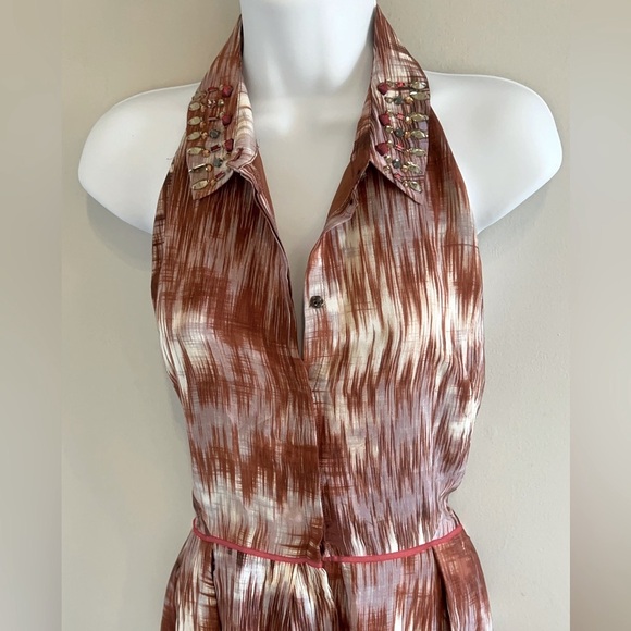 Elizabeth and James, Women’s, Molly, Silk, Halter, Open Back, Mini, Dress. - Picture 5 of 15